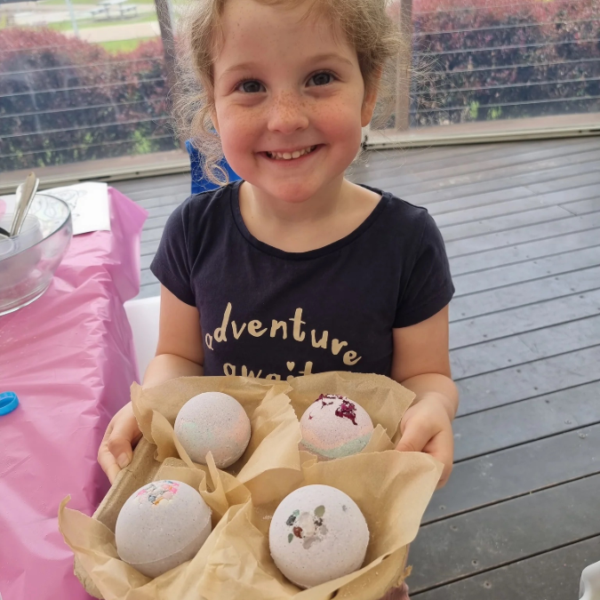DIY Rainbow Bath Bomb Fun Workshop/ Party - Feature Image